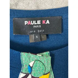 Paule Ka Paris Blue Open Front Cardigan & Shirt Contrast Trim Small‎ Work Office thumbnail 5