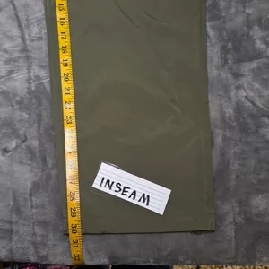 PINK Victoria's Secret Cargo Pants S Olive Green Satin Parachute Relaxed Hi Rise thumbnail 8