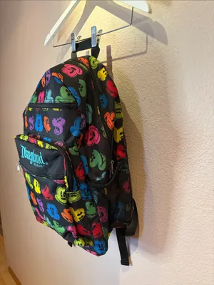 New Disney Parks Disneyland Rainbow Mickey Faces Backpack Adult Large NWOT thumbnail 3