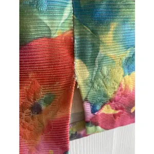 Maick‎ Harold Paris Floral Poppy Mini Skirt Womens Size 2 Vintage Ribbed Garden thumbnail 6