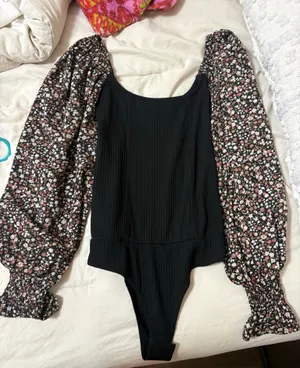 Bodysuit Prómesa Floral Balloon Sleeve thumbnail 1