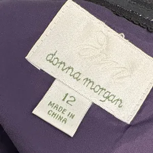 Donna Morgan Rhea Purple One Shoulder Chiffon Bridesmaid Dress Size 12 thumbnail 5