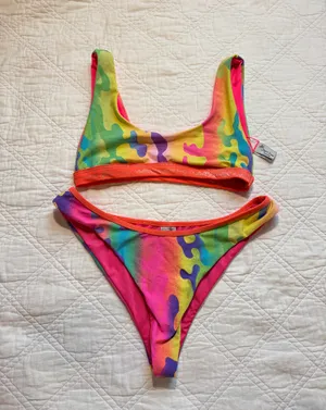 Dippin' Daisy's Neon Festival Bikini Set thumbnail 1