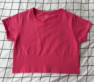 Pink Offline by Aerie Square Cropped Top Size Medium. thumbnail 1