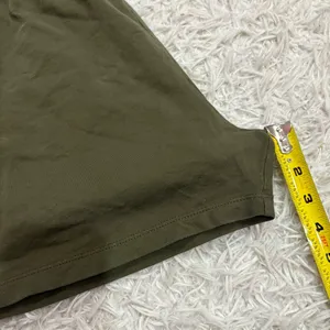 Guess Fleece Pull‎ On Logo Shorts Olive green gold size large thumbnail 9