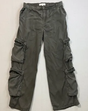Risen Jeans Stylish Women's Cargo Jeans in Green thumbnail 1