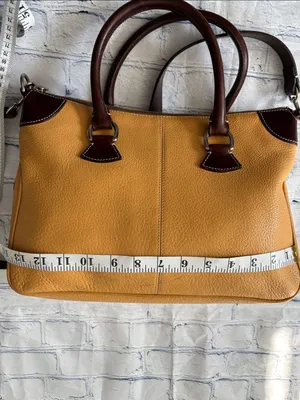 Dooney & Bourke All Weather Leather 2 (AWL 2) mustard yellow Satchel /Crossbody thumbnail 13