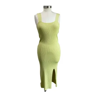 Shyanne Women's Green Western‎ Ribbed Sweater Knit Midi Bodycon Dress Sz M thumbnail 2