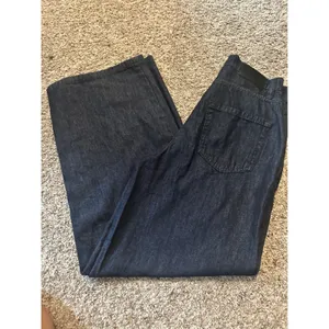 DKNY Jeans Womens‎ High Rise Wide Leg Denim Trousers Dark Indigo Cotton 27 Q2639 thumbnail 7