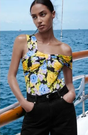 ZARA Floral Bodysuit thumbnail 2