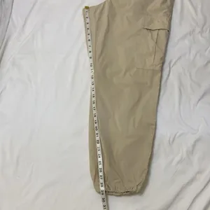 Uniqlo,Women’s ,Cream, Long, Cargo Pants With Elastic Ankle.Size-Large. thumbnail 7