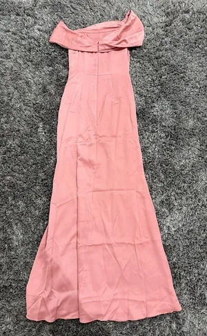 ASOS Edition Satin Bardo Drape Wrap Maxi Dress in Dusky Rose, Size 0​​​​​​​​ thumbnail 1
