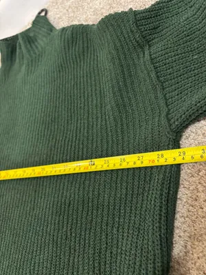 Aerie Chenille Feels Sweater Mock Neck Oversized Medium Cozy Warm Ribbed thumbnail 5