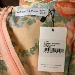 NWT Faithfull the Brand Clement Midi Dress Nadya Floral 4 thumbnail 9