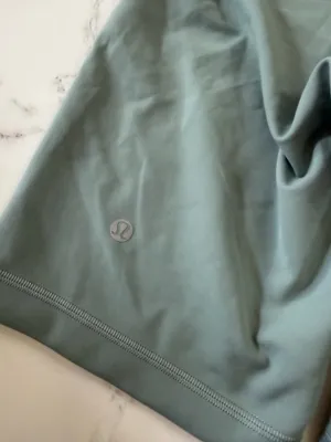 Seafoam green lululemon biker shorts thumbnail 3