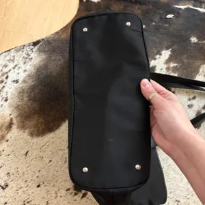 Lauren Ralph Lauren Keaton medium‎ tote bag in black nylon leather thumbnail 4