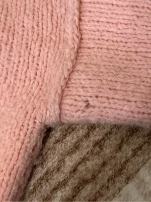 Anthropologie Pink Cropped Sweater Size XS Wool Blend Oversized thumbnail 7