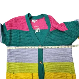 Polagram‎ Multicolor Button Front Midi Cardigan thumbnail 2
