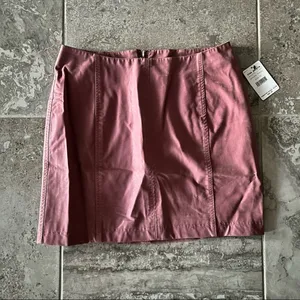 Free People Mini Skirt Modern Femme Vegan Leather Size 10 New with Tag thumbnail 13