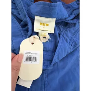 NWT Maeve Anthropologie Tank Top Womens Blue Linen Blend Button Front S thumbnail 3