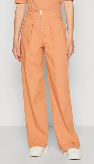 Nike Sportswear Athleisure Wide Leg High Waist Trousers in‎ Terra Blush Medium thumbnail 1