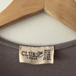 Club L London Silver Gray Velvet Shimmery Wrap Knot Mini Dress‎ Long Sleeves thumbnail 3