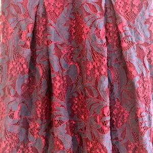 Francesca’s Blue Red Floral Lace Women’s Sleeveless Dress Size Large thumbnail 2
