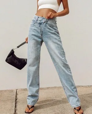 Princess Polly Light Blue Women Jeans thumbnail 1