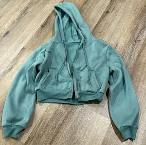 Xs crop top zip jacket. Mint green thumbnail 1