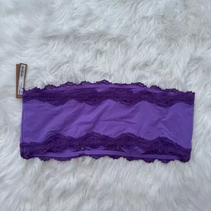 Skims Fits Everybody Lace Bandeau Ultra Violet Multi Size 2X thumbnail 5