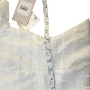 Birdy Grey White Puff Sleeve Mini Dress Size Medium Open‎ Back Bridal Graduation thumbnail 12