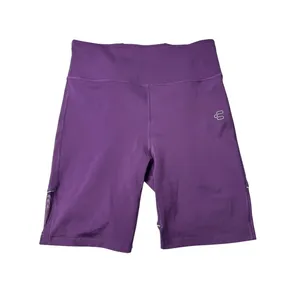 Charly High Rise Compression Biker Shorts Purple Medium Hidden Pocket thumbnail 2