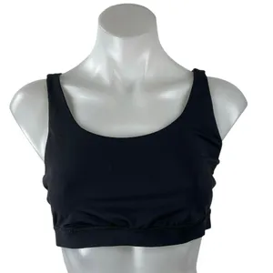 Lululemon Women's Black Strappy Yoga Workout Athletic Sports Bra Crop Top Size S thumbnail 1