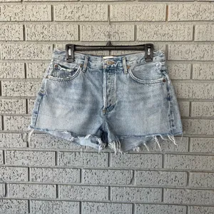 Agolde Parker Denim Shorts Distressed Light Wash Size 29 thumbnail 4