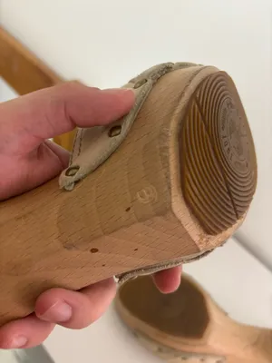 bally wood heels Tan Size 8 thumbnail 5