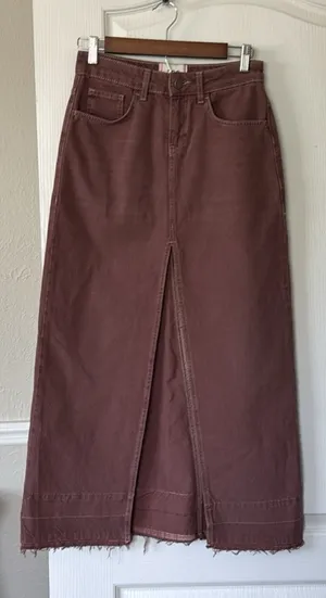 BDG Mandi Urban Outfitters Denim Maxi Skirt thumbnail 1