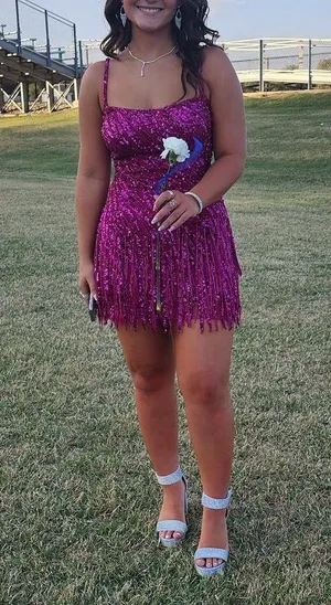 Plum Formal Dress Purple Size 4 thumbnail 1