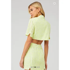 For Love & Lemons Green Gingham Checkered Blazer S. $167‎ thumbnail 4