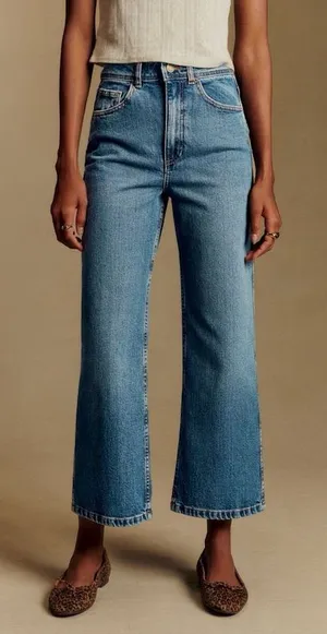 Sézane Le Crop Denim Blue thumbnail 1