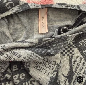 Y2K Newspaper Print Bodycon Mini Dress Grey Black Indie Sleaze Coquette Small thumbnail 5