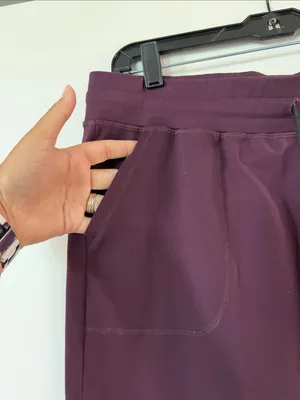Women's plum Drawstring Jogger Pants Purple Size XL thumbnail 3