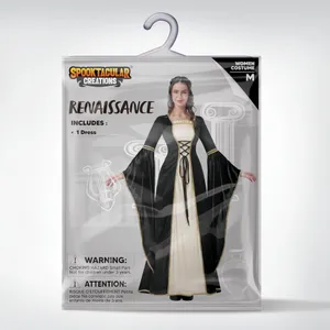 Spooktacular Renaissance Costume Women Velvet Medieval Dress Halloween LARGE thumbnail 7