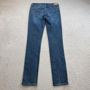 American Eagle Aeropostale Jeans Bayla Skinny Womens 6 Regular Blue Low Rise Stretch Denim thumbnail 2