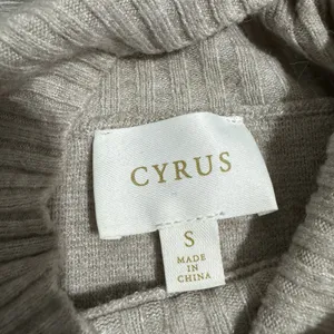 Cyrus Mock Neck Pullover Knit Strechy Sweater Dolman Sleeve‎ Women Small Beige thumbnail 12