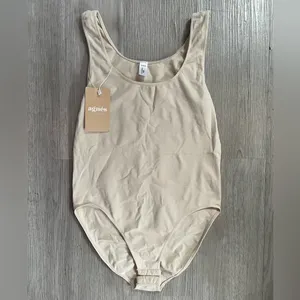 Agnes Cream Scoop-neck Bodysuit size S/M thumbnail 5