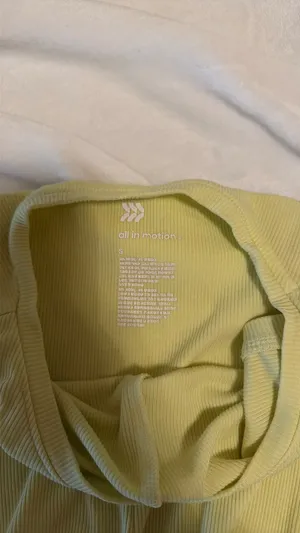 All In Motion Yellow tank top thumbnail 2
