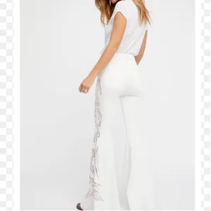 NWT Free People float on crystal embellished flare jeans thumbnail 4
