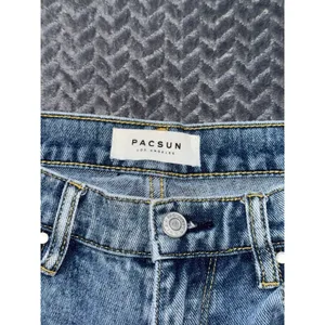 Pac‎ Sun Women's Vintage Icon Denim Blue High Rise Straight Raw Hem Size 25 thumbnail 3