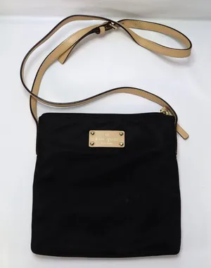 Kate Spade New York‎ Kennedy Park Tess Crossbody Bag Purse Black Nylon Leather thumbnail 1