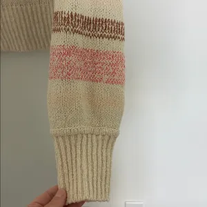 J. Crew Bouclé crewneck sweater in wide stripe (Sz L) Red Striped thumbnail 8